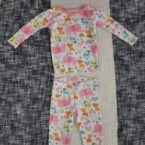 Carter's Animal Two Piece Pajamas (6 to 9 months)